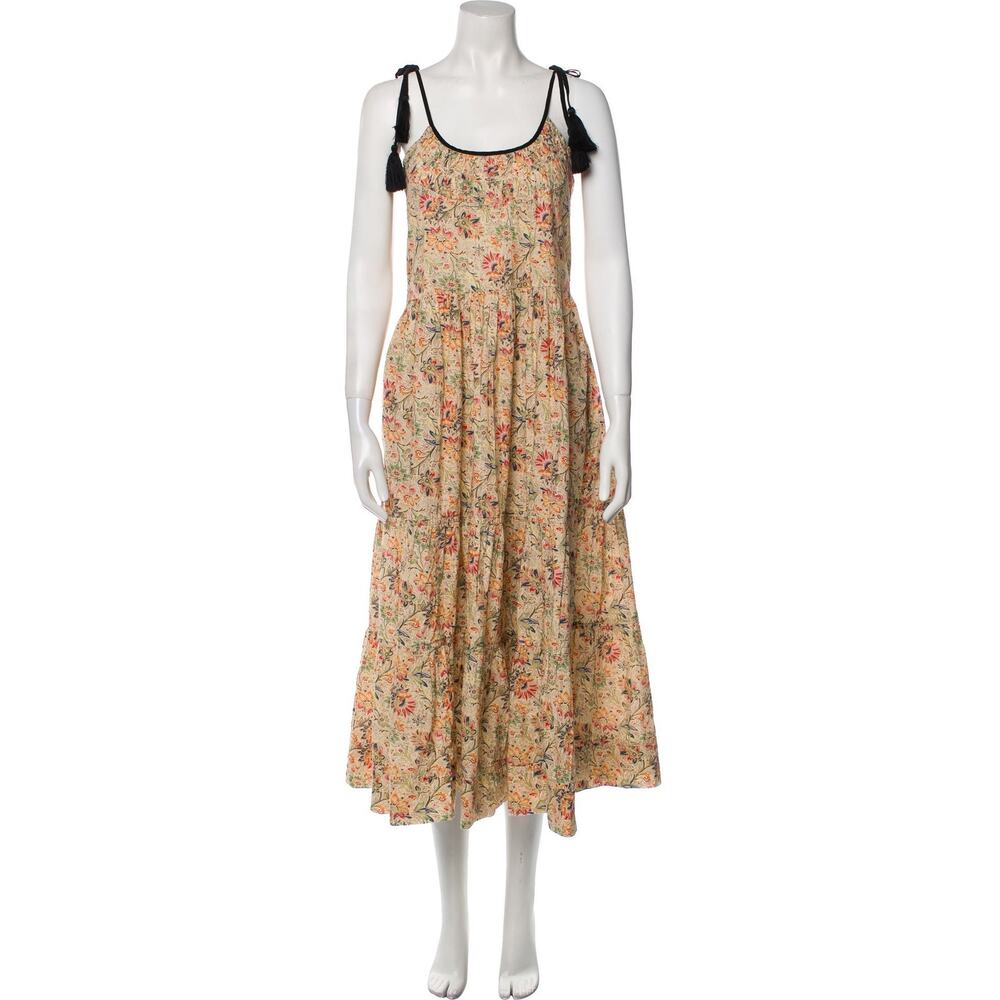 The Great The Breeze Maxi Dress Floral - XS - Peach Paisley Floral